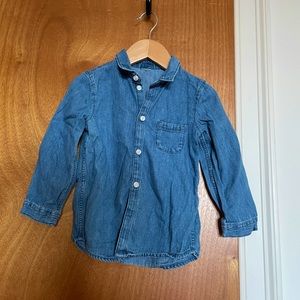 H&M Denim Button Down Shirt (1) & Cotton Sweatshirts (3)